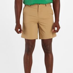 NWT Marmot Men's Arch Rock Shorts Tan 8" Flat Front Shorts Size 34